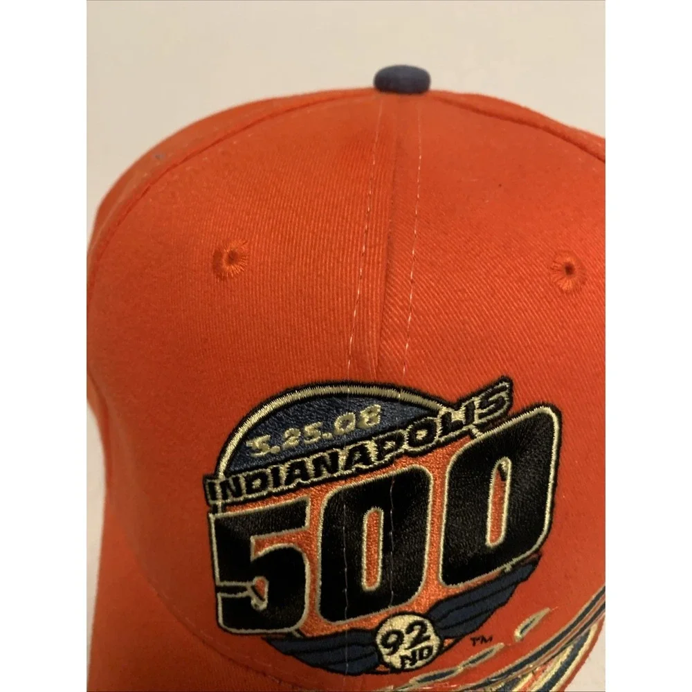 2008‎ Indianapolis 500 Event Splash Orange And White Hat 92nd Adjustable New